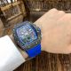 New Richard Mille rm11-04 Men Watch Carbon Case Blue Rubber Strap  (4)_th.jpg